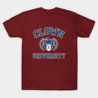 Clown university blue and white T-Shirt